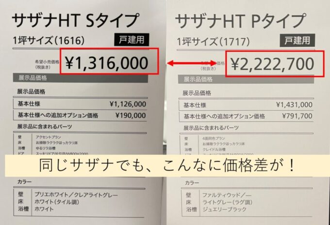 サザナの価格